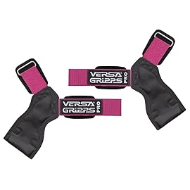 Versa Gripps Pro, Made in USA, Wrist Straps for Weightlifting Alternative, Best Training Accessory, SM, Pink