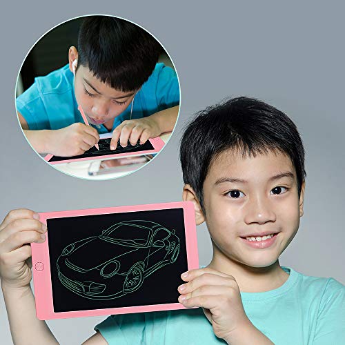 Coxtnbio 10 inch LCD Writing Tablet, Drawing Board for Kids Drawing Tablet Writing Pads Harmless to Eyes Birthday Gift Office Blackboard (Pink)