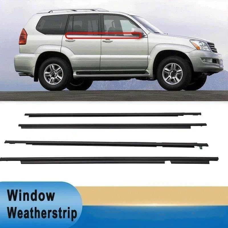 カーウィンドウモールディングトリム に適合する ランドクルーザー に適合する プラド 120シリーズ用 サイドドアモールディング ゴ