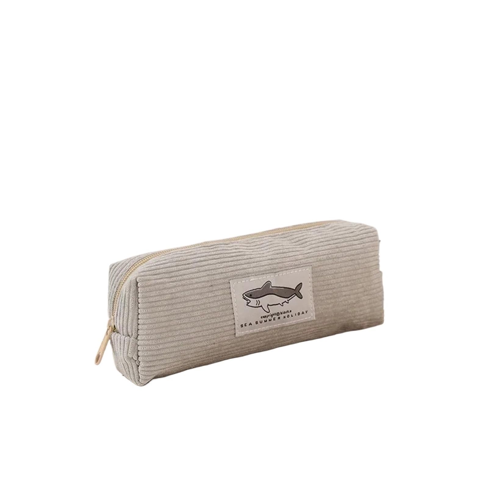 Astuccio Shark for ufficio e scuola | Con cerniera, multiuso, portatile, organizer, for bambini/adolescenti/donne(1pcs Light Grey)