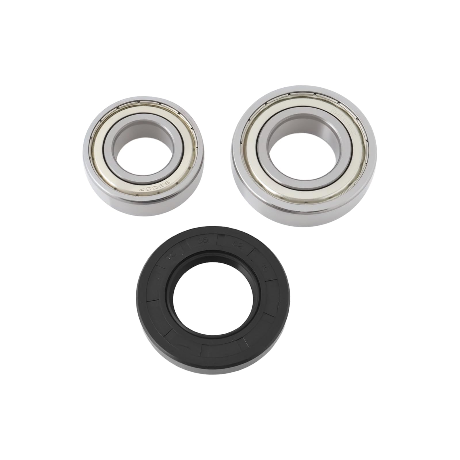 Briny River 1 Set 6206ZZ 6205ZZ Washing Machine Bearing Set Drum Bearing with 35x62x10 Shaft Seal Compatible with Bosch Compatible with Siemens