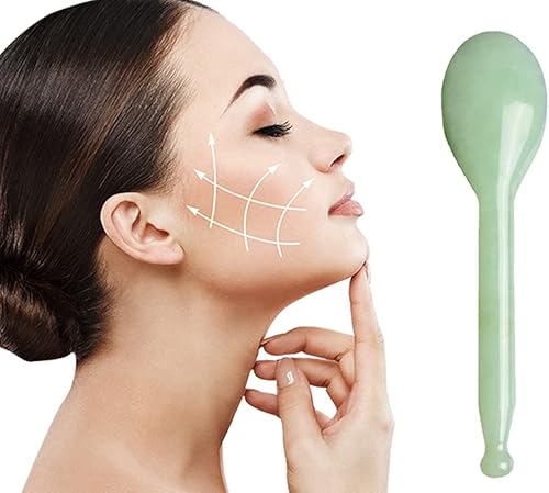 Miniatura 3 de Jade manual de acupresión Gua Sha Beauty Pen- Herramienta de terapia de masaje de punto de gatillo natural, herramienta de masaje de reflexología de