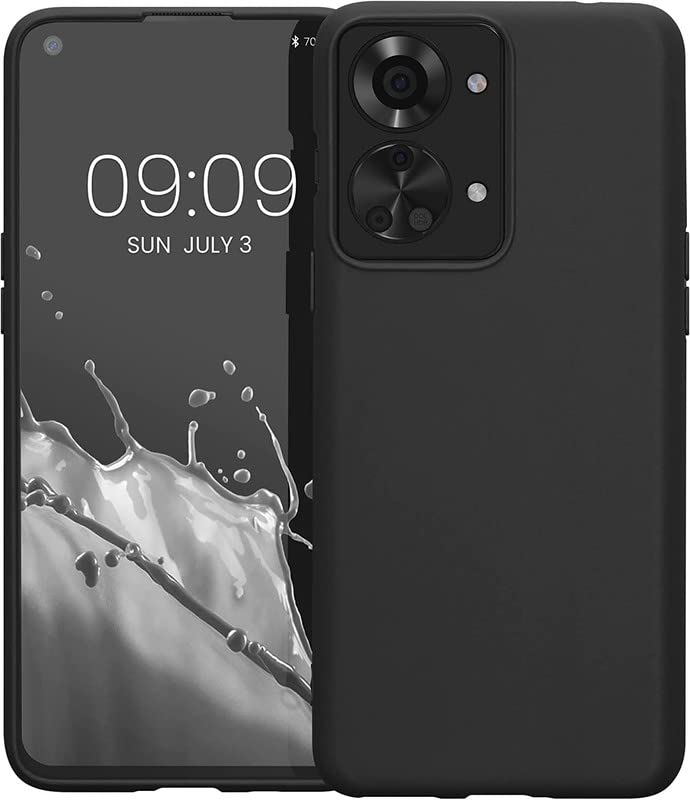 ConnectPoint Rubber Soft Silicon for OnePlus Nord 2T, Flexible Soft Silicon Candy, Scratch Resistant Back Case Cover for OnePlus Nord 2T - Black