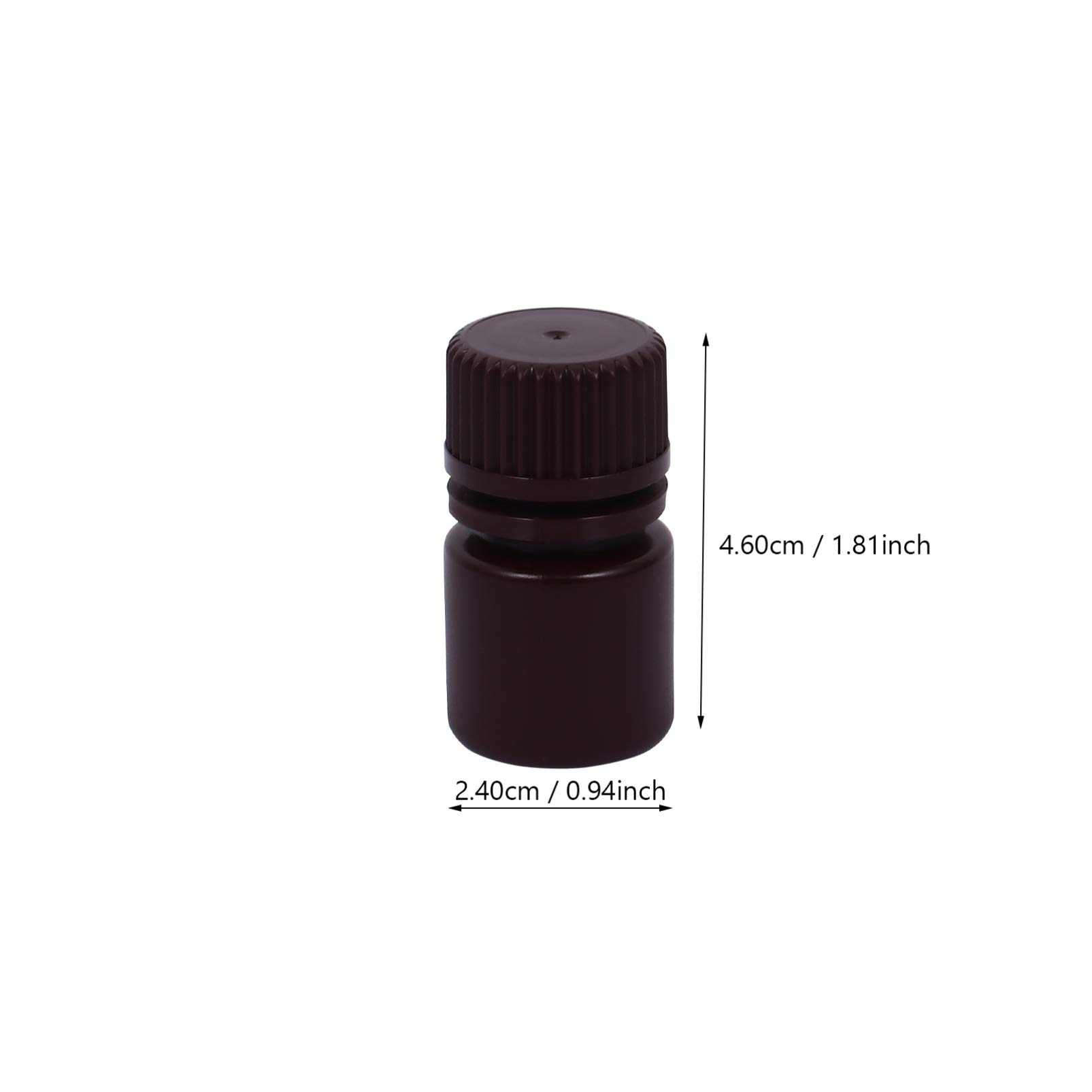 LAPYAPPE 20pcs Plastic Scientific Bottles Semi Transparent Liquid Sample Containers Low Temperature Resistant Design for Laboratory and Biochemical Applications