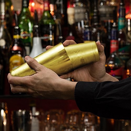 Homestia 2-Piece 18 oz & 28 oz Boston Shaker Set Boston Shaker Tins, Golden Boston Cocktail Shaker Liquor Shaker Metal Shaker Bottle, Drink Shakers Cocktail Bar Tins Shakers Bartending Alcohol Shaker - Image 6