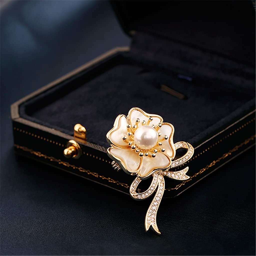 Blumenbrosche für Damen, Anstecknadel, Anti-Beleuchtung, Anstecknadel, Anzug, Kleid, Mantel, Mantel-Accessoires