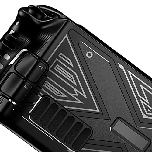 figatia Capa de proteção de silicone, resistente a impactos e arranhões para console de jogos, PRETO
