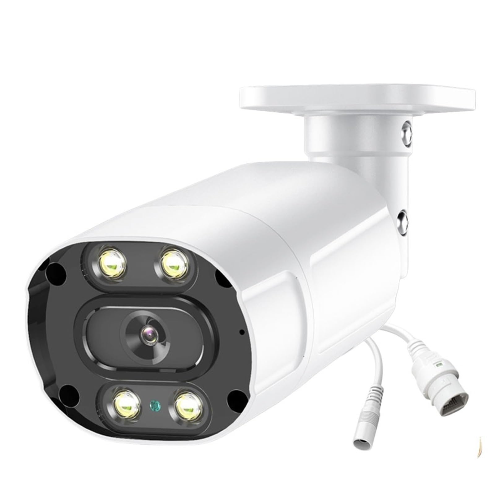 JVDDI 8MP Smart H.265 IP Camera POE Security Surveillance Metal Two Way Audio Double Light Color Night Vision CCTV Video