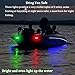 Boaton Boat Navigation Lights, Super Bright Bow Lights For Night Fishing, No Drilling Adhesive Install For Pontoon Kayak Canoe Bass Jon Jetski