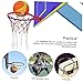 LAPYAPPE Heavy Duty Basketball Net 2-Piece Set Nylon Woven Replacement for Hoops Anti Whip Design for Basketball Game Supplies