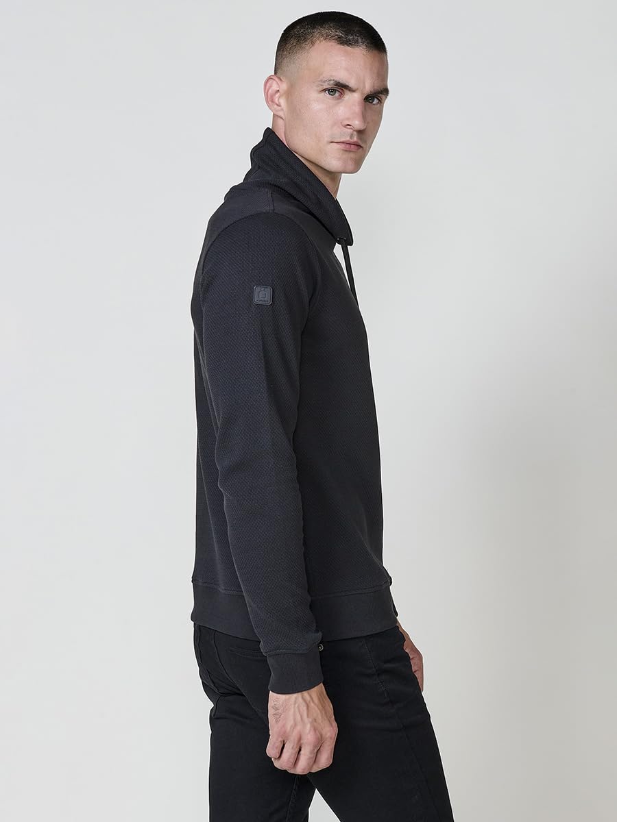 Koroshi Sudadera Hombre Cuello Alto con Cordón Ajustable 2521SU32