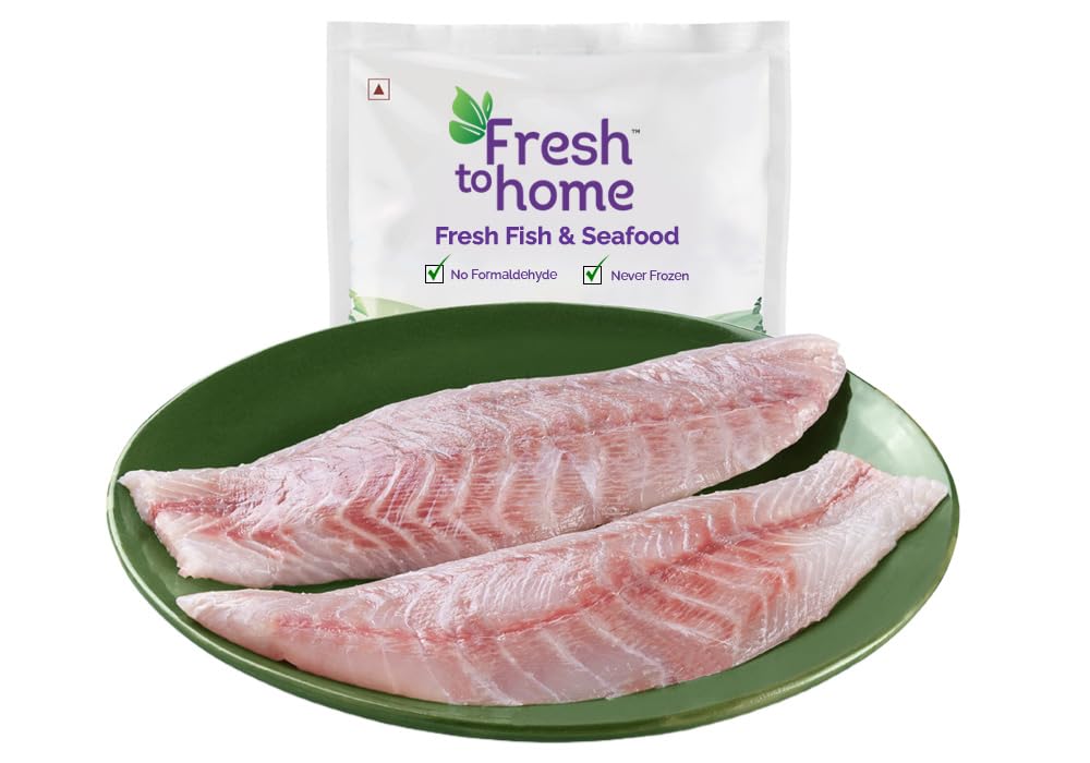 FreshToHome Barramundi, Asian Seabass Boneless Fillet Approx 100g (UAE)