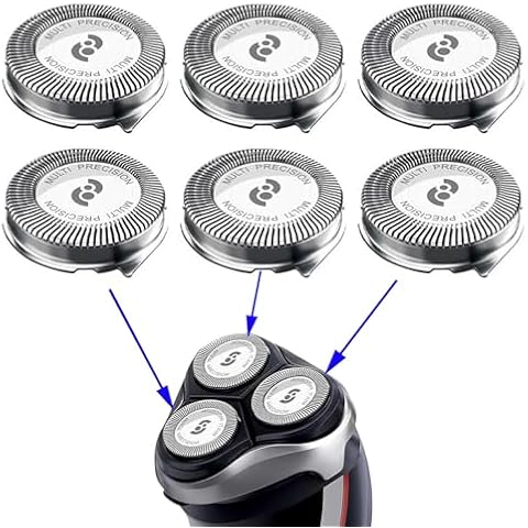 New Upgrade HQ8 Replacement Heads Compatible with Philips Norelco Aquatec Shavers, Razor Blades for PT720 AT880 AT810, HQ8 Blades 6-pc Pack Cover