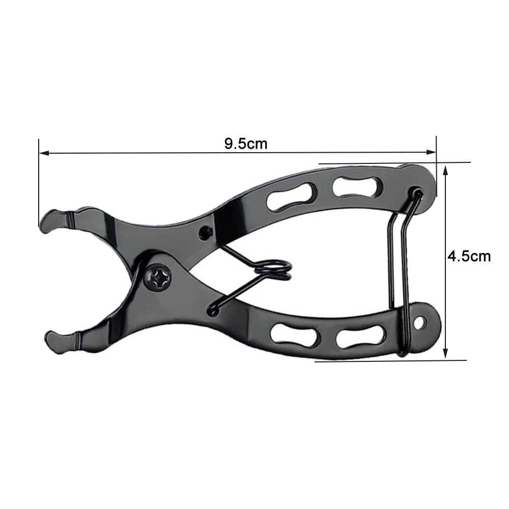 Mini szczypce do łańcucha rowerowego, przenośne, 2 w 1, narzędzie do szybkiego otwierania i zamykania, do łańcucha 6~12 prędkości (B)