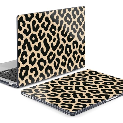 Image of MEEgoodo Case for M5 /M4 /M3 /M2 MacBook Air 13 inch 2026 2025 2024 2022, Fit Model A3449 /A3240 /A3113 /A2681, Case Compatible with MacBook Air 13.6-inch, Classic Leopard