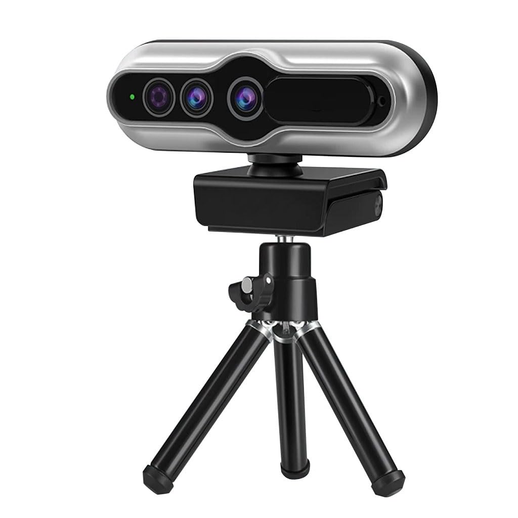 LEIYTFE Computer Webcam with Microphone,HD 2K Camera with Tripod 360° Rotation,Autofocus,Noise-Cancelling USB Camera for Learning Conference Video(Type B)-image-16