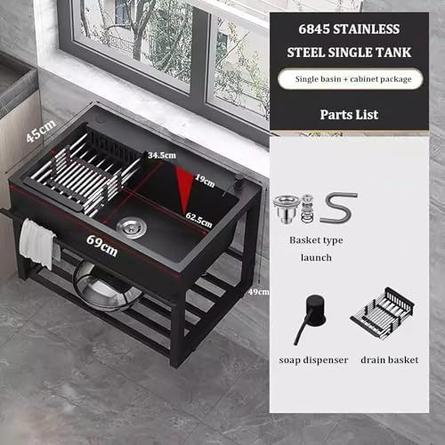 Évier utilitaire avec trou pour robinet au design suspendu compact - 2