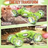 Fosgoit Gesture Sensing RC Stunt Car Toys Gifts for 6-8 8-12 Kids, 2.4Ghz 4WD Hand Controlled RC Car with Light & Music & Spray, Double-Sided 360° Rotating Birthday for Boys