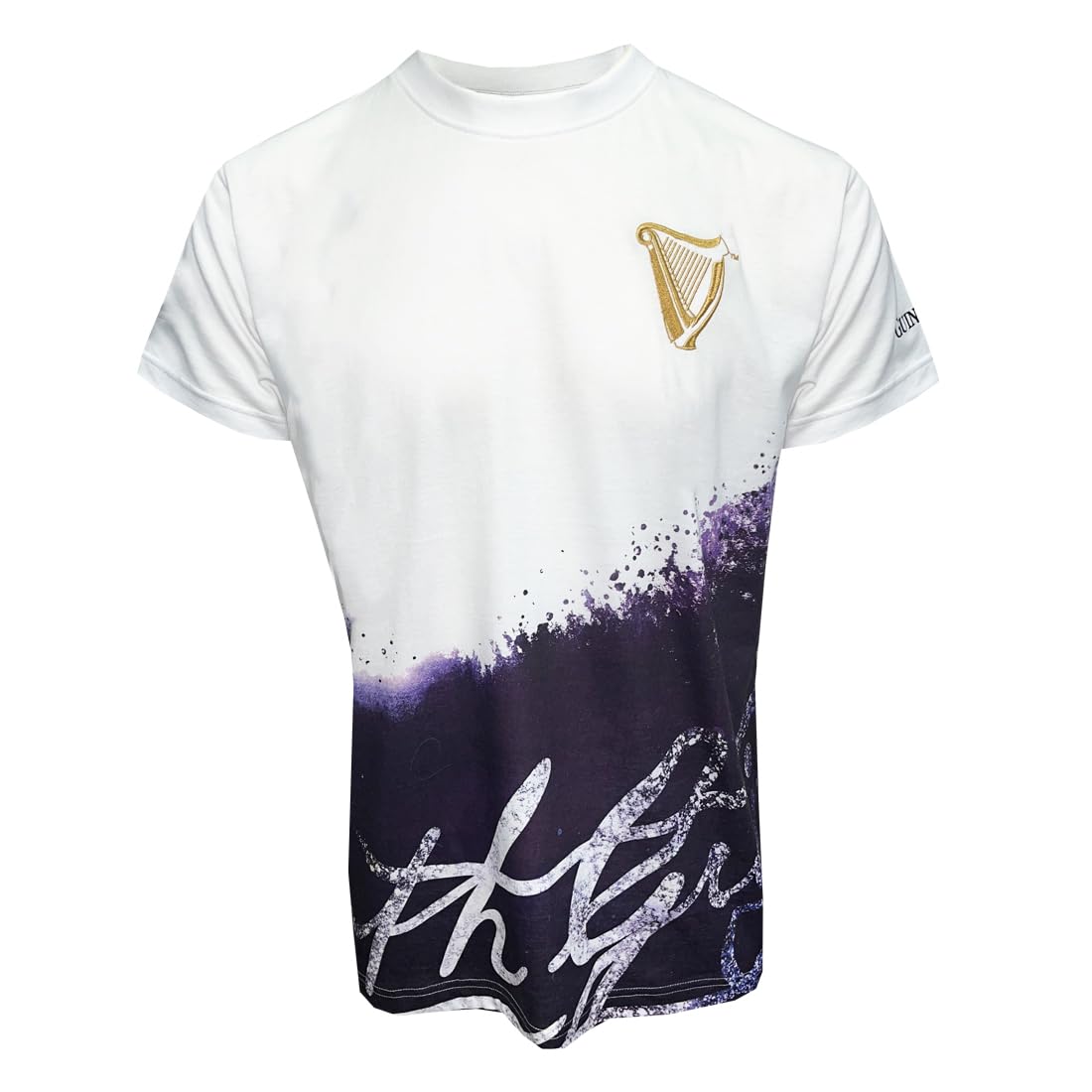 Traditional Craft Men's White Arthur Guinness And Gold Harp T-Shirt, 2XL