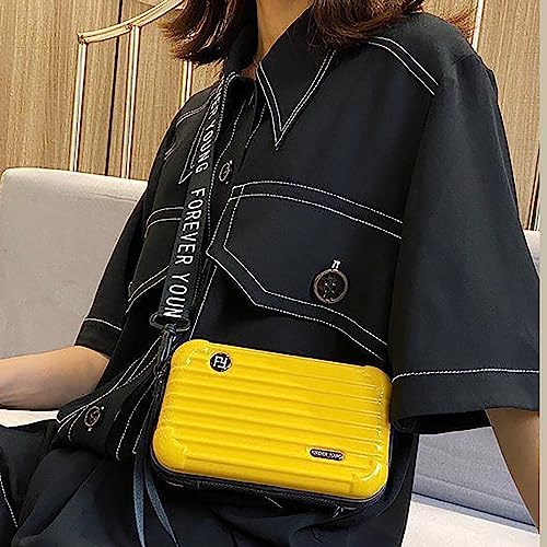 Mini Suitcase Bag, Mini Suitcase Crossbody Bag, Women Solid Cosmetic Handbag Multifunction Crossbody Bag2