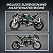 LEGO Technic Kawasaki Ninja H2R Motorcycle Toy - Building Toys for Kids, Boys & Girls, Ages 10+ - Kickstand for Display - Model Kit Birthday Gift - 42170