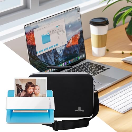 Tourmate Hard Document Scanner Carrying Case for Plustek Photo Scanner - ephoto Z300, Scan 4x6 Photo in 2sec, Auto Crop and Deskew CCD Sensor, Protective Carrying Storage Bag(ONLY CASE) (Black + Gray) by Tourmate - Used condition - Image 6