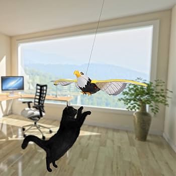 Amazon.co.jp: 猫 おもちゃ 鳥 電動 動く鳥おもちゃ 空飛ぶ鳥の電気