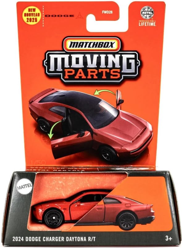 Vehículo escala 1:64 Dodge Charger Daytona rojo miniatura 1