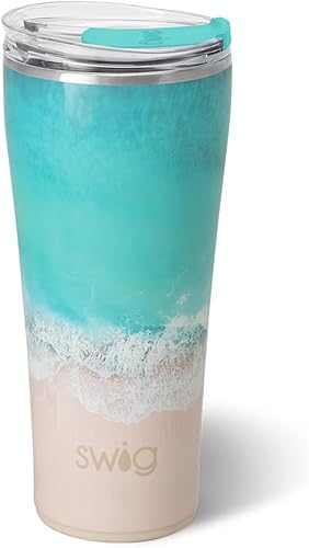 Vista 10 de Swig Life - Vaso aislado de 32 onzas, vaso de café de viaje con tapa, taza de café de viaje compatible con portavasos, de acero inoxidable con tapa