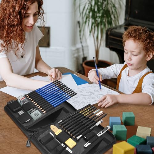 Mybrelar MY-SC-001 Sketching And Drawing Kit, 41 Pcs Professional Drawing Pencils For Sketching Kit With Sketchbook, Graphite And Charcoal Pencils, Art Drawing Set thumb #6