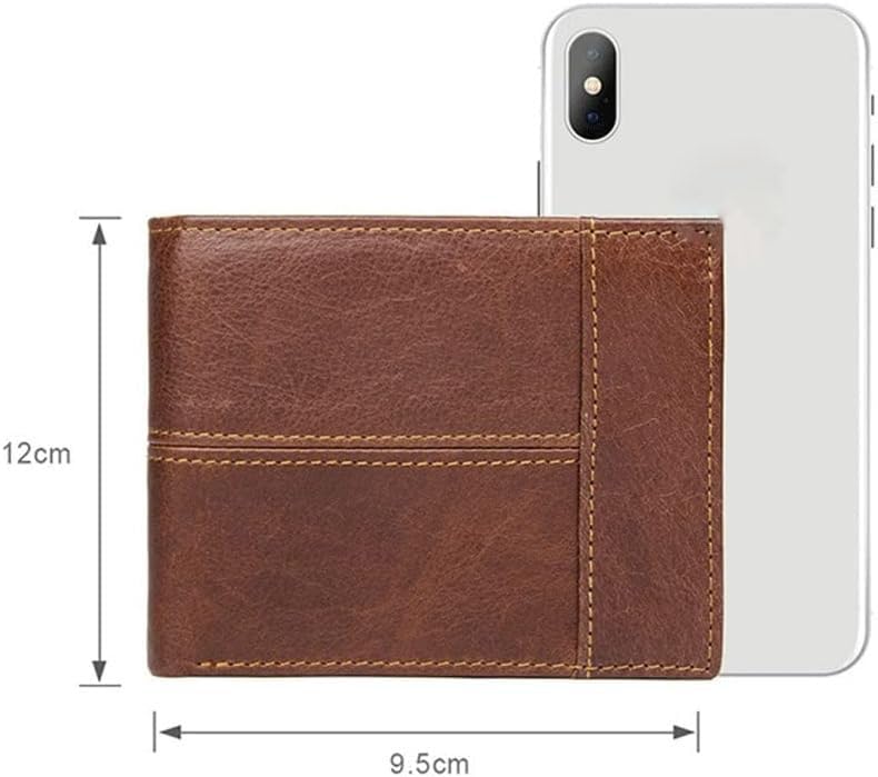 Wallets,Retro Short Men's Wallet Multi-Card Pocket Wallet Zipper Coin Purse Business Wallet Men(B)3