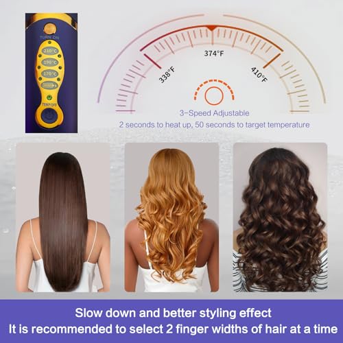 Adobird YL-011 Cordless Hair Straighteners Titanium Portable Flat Iron Wireless Hair Straightener 2 In 1 thumb #5