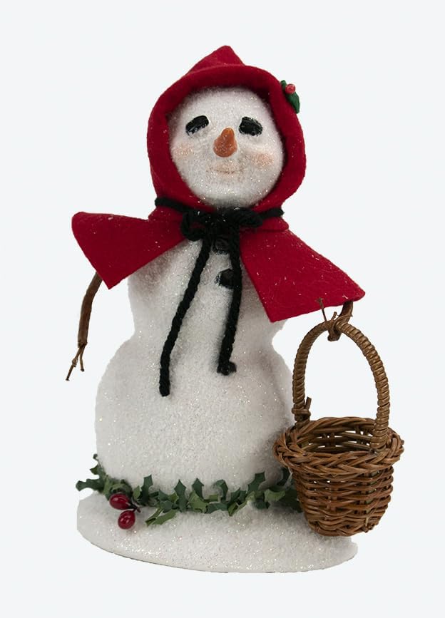 Byers' Choice Snowman w/Red Cape Caroler SN2242 from The Snowmen Collection (New 2024)