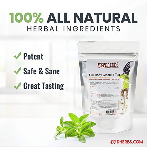 Full Body Cleanse Tea, Detox With Peppermint, Fenugreek, And Ginger (20 Bags) #TOP4