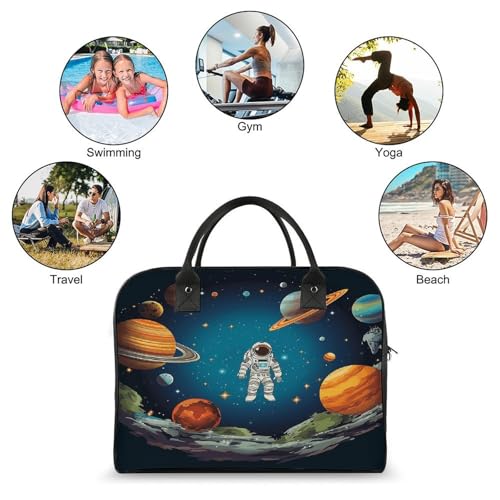 Bolsa Tote Nylon Ajustable Grande para Laptop y Oficina miniatura 4