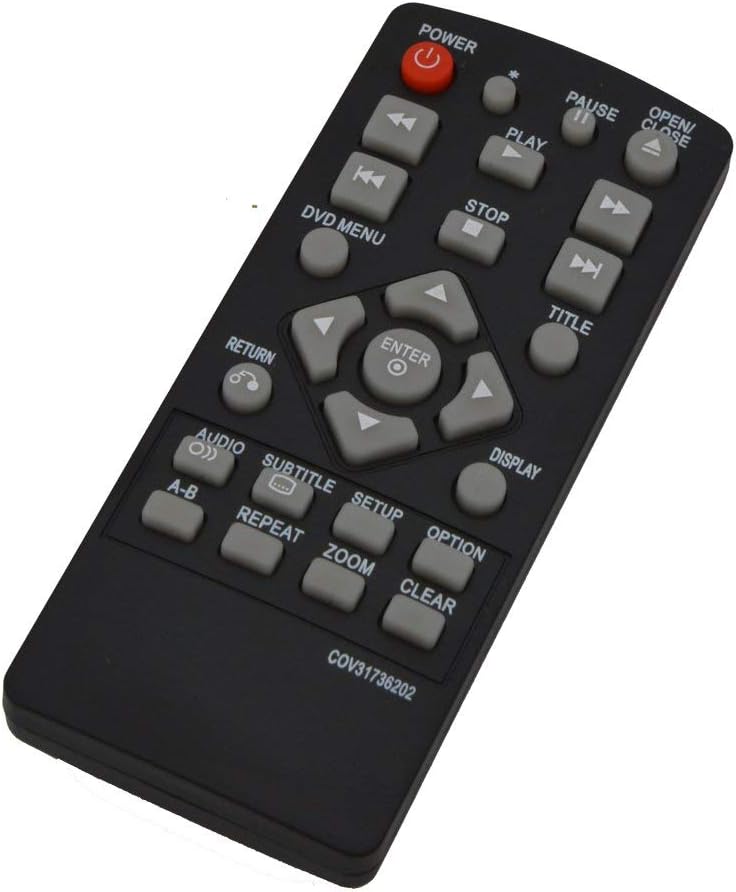 notiela Replacement Remote Control for LG DP132 DP132NU DVD Player Copmpatiable with COV31736202 DVD Remote Without Battery