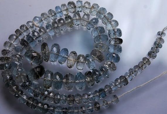 Aigue-marine moss facettée AAA pour création joaillerie haut de gamme