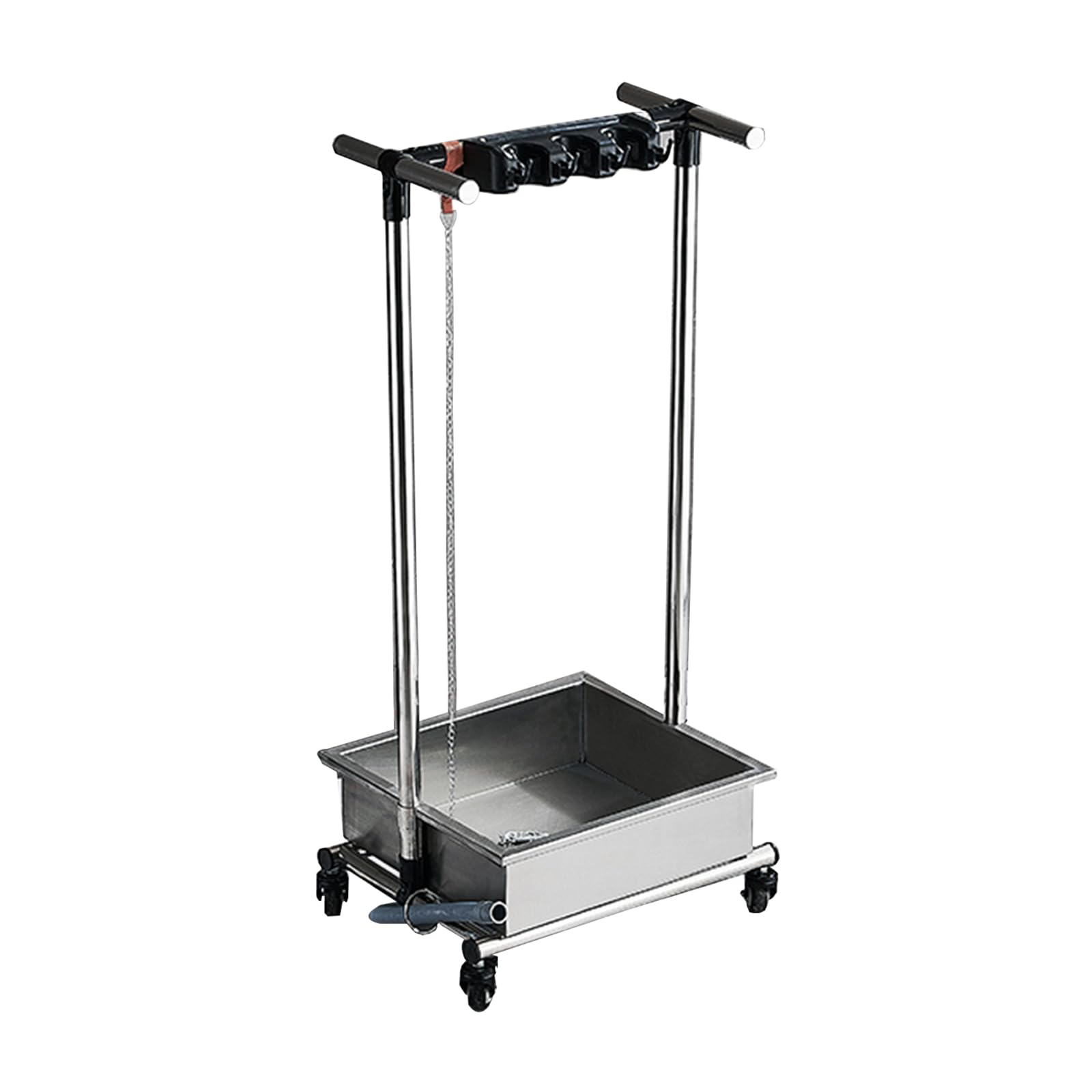 AYCDL Cleaning Cart on Wheels - Movable Organizer with Mop Rack for Efficient Housekeeping in Home, Laundry Room, Garage,44cm/17.3in