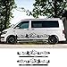 4 Pz/lotto Adesivi Per Auto Camper Camper Van, per Volkswagen VW Transporter T4 T5 T6 Multivan Caravelle Decalcomanie FAI DA TE Accessori