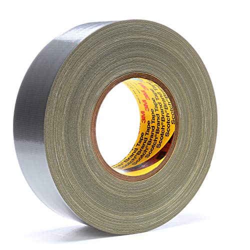 Image of Scotch Polyethylene Coated Cloth Tape 390, Silver, 2 in x 60 yd, 11.7 mil, 24 per case