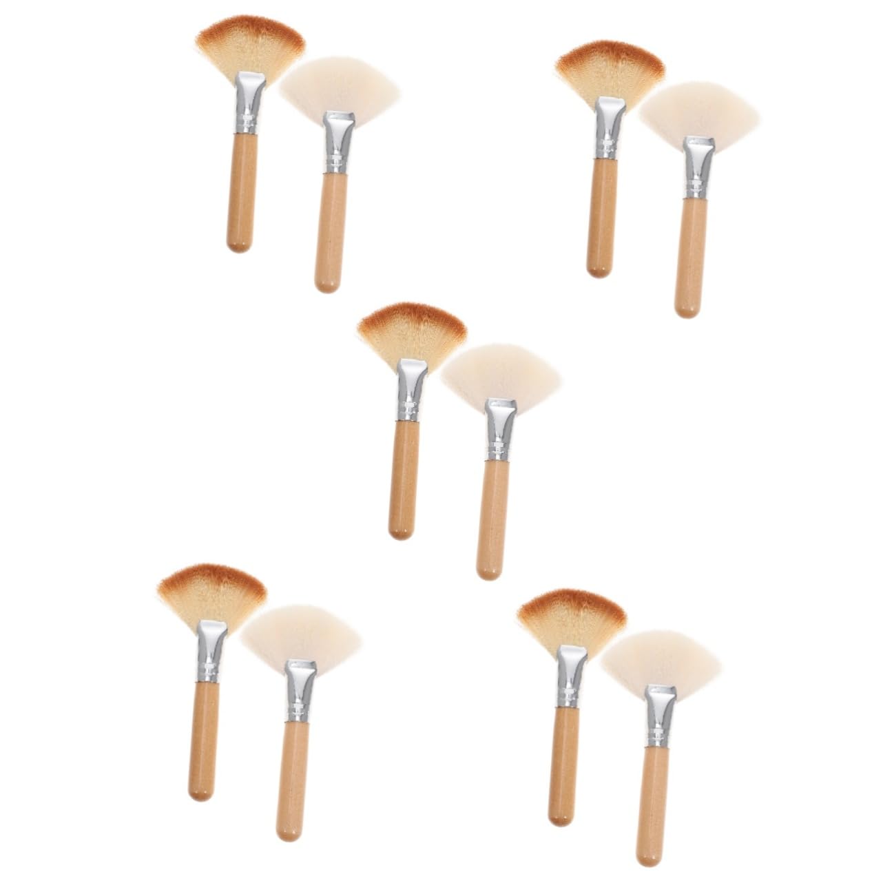 PLAFOPE 10piezas Brochas De Maquillaje Para y Resaltador Brochas Para y Acabado Profesionales De Maquillaje Para