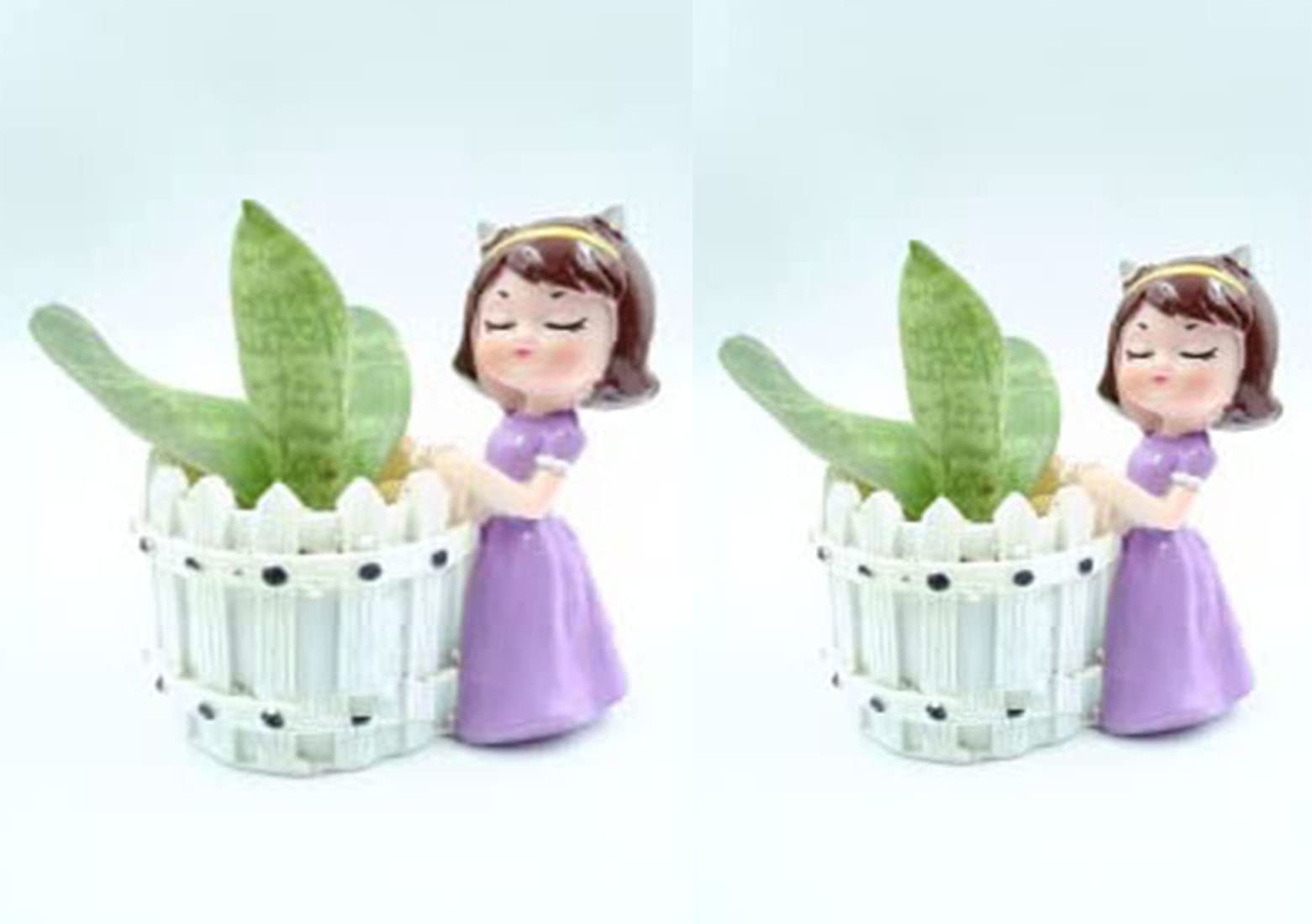 PANCIKAA Girl Resin Succulent Planter Flower Pot Handicraft Pack of 2 Indoor Outdoor Flower Pot Handicraft Planter, Plant Container Set (Multicolor Buddha Girl) (B0C3ZS3Y8P) Amazon Price History, Amazon Price Tracker