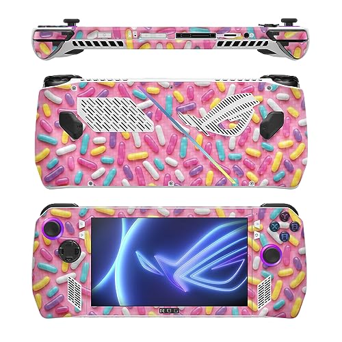 Image of MightySkins Carbon Fiber Skin Compatible with Asus ROG Ally - Sprinkles | Protective, Durable Textured Carbon Fiber Finish | Easy to Apply, Remove, and Change Style