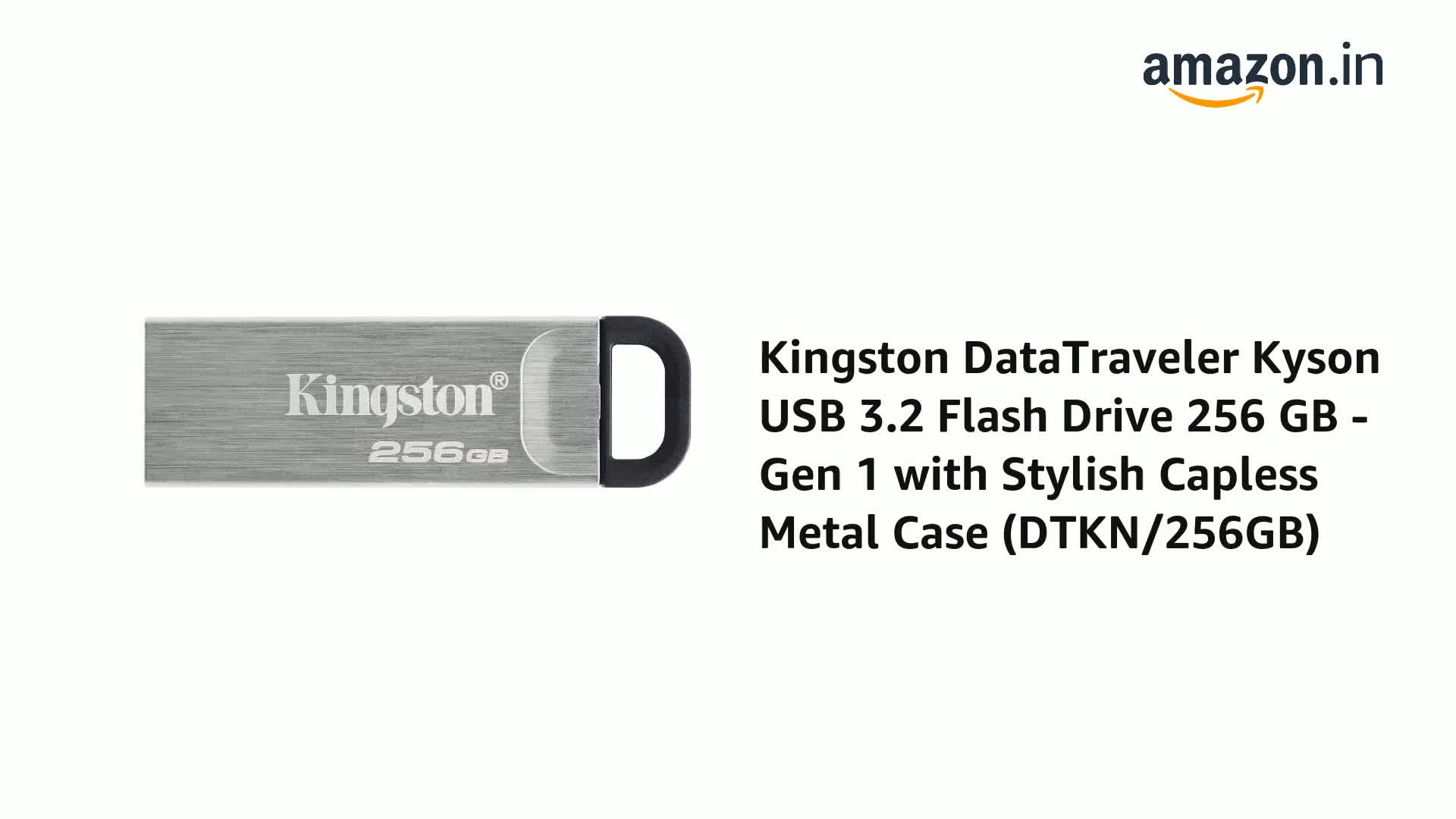 Kingston DataTraveler Kyson USB 3.2 Flash Drive 256 GB - Gen 1