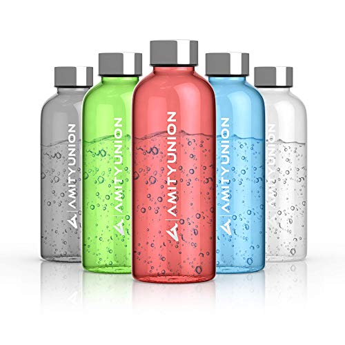 Sportfles"LIJA" 600ml - Lekvrij en vaatwasmachinebestendig - Weekmaker GRATIS en BPA GRATIS - Fitness Tritan Sportfles voor kinderen - Klein, ideaal voor school, fiets, bekerhouder in rood