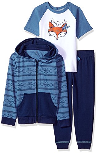 Yoga Sprout Baby 3 Piece Jacket, Top and Pant Set, Be Clever Toddler, 4 Toddler