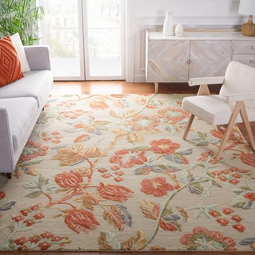 Image of Hand Tufted Premium Rug Premium Wool Carpet for Living Room Bedroom and Hall Size 9x12 Feet Color Multi