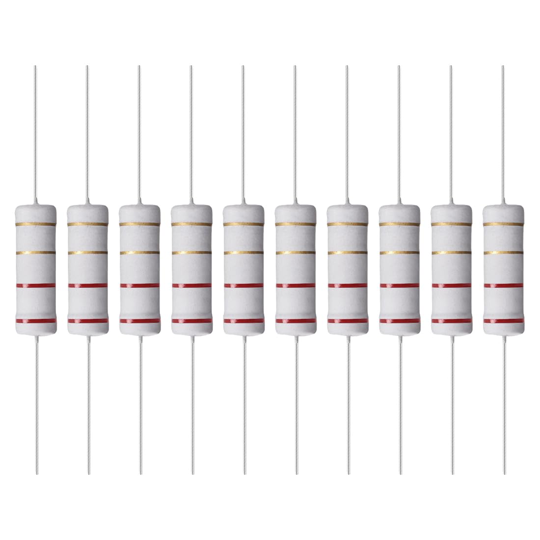 10 Stück Metalloxid-Widerstände – 5W, 10K Ohm, Achsbedrahtet, 700V, 500V, 1500V Impuls, Toleranz 5%, -55°C Bis +155°C, Für Energieautomation