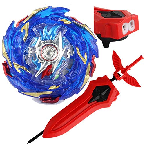 Bey Battle Burst Blade Evolution Turbo SuperKing Booster B-174 Hyperion Burn God Bey LR Sword Launcher Handle Starter Set Gaming Top Gyro Battling Top Left Right BeyLauncher Spinning Toy Gift for Boys