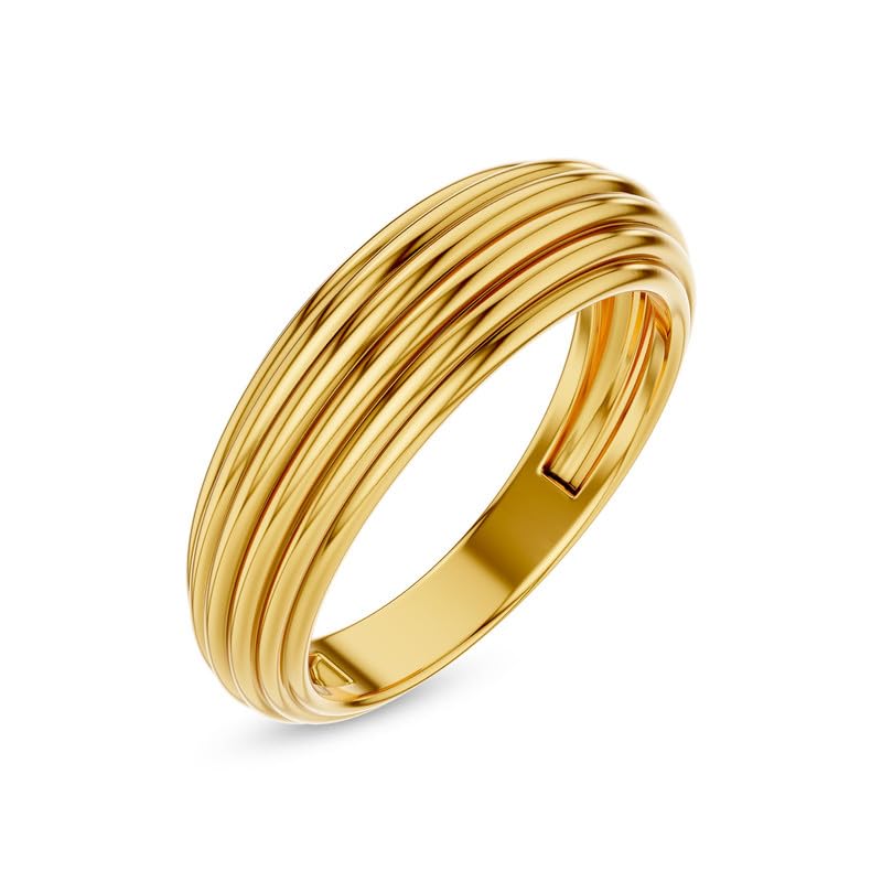Image of KISNA 9KT / 14KT / 18KT Brilliance Yellow Gold Ring For Women | S14